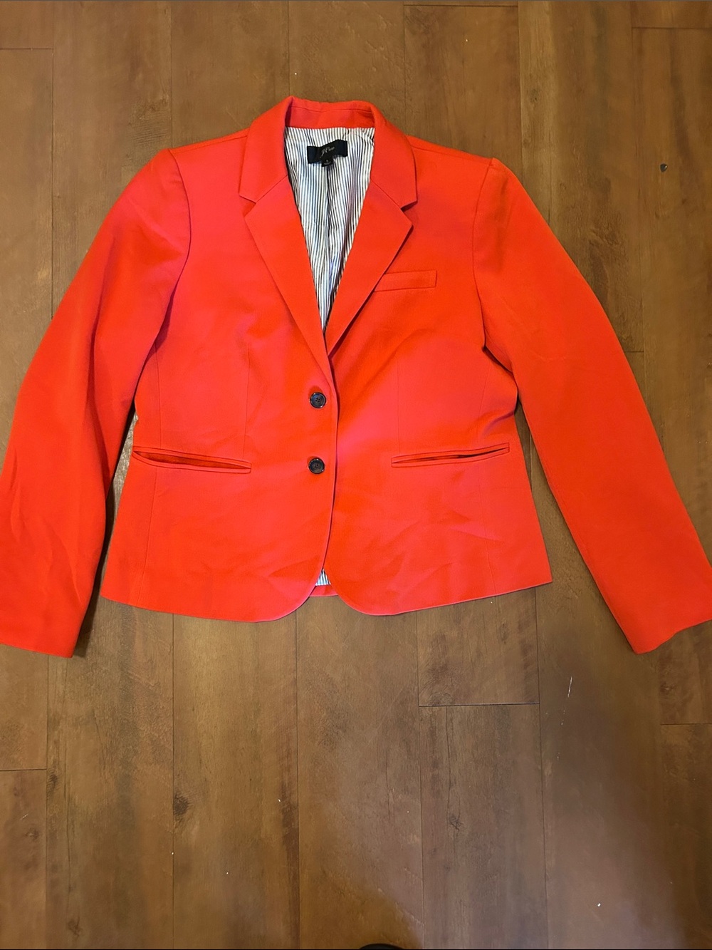 J. Crew Bright Red Two-Button Blazer